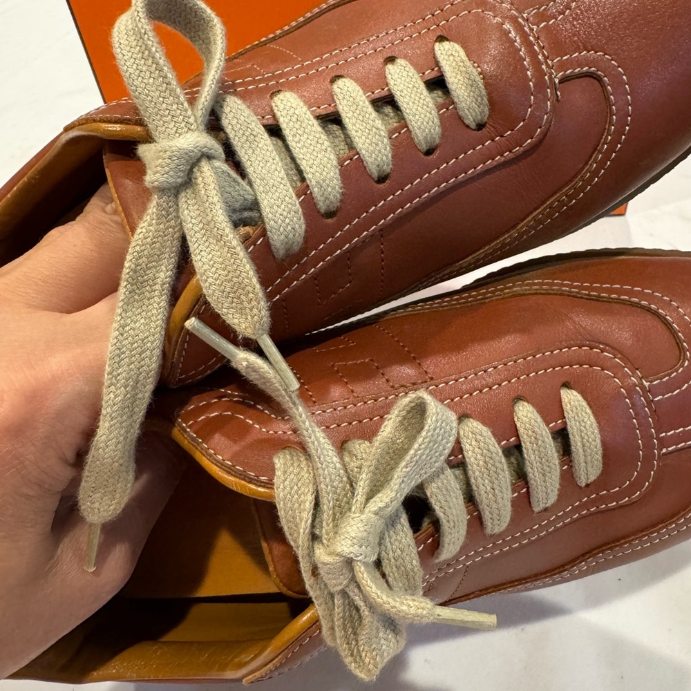 Authentic Hermes Quick Leather Sneakers - Picture 8 of 15